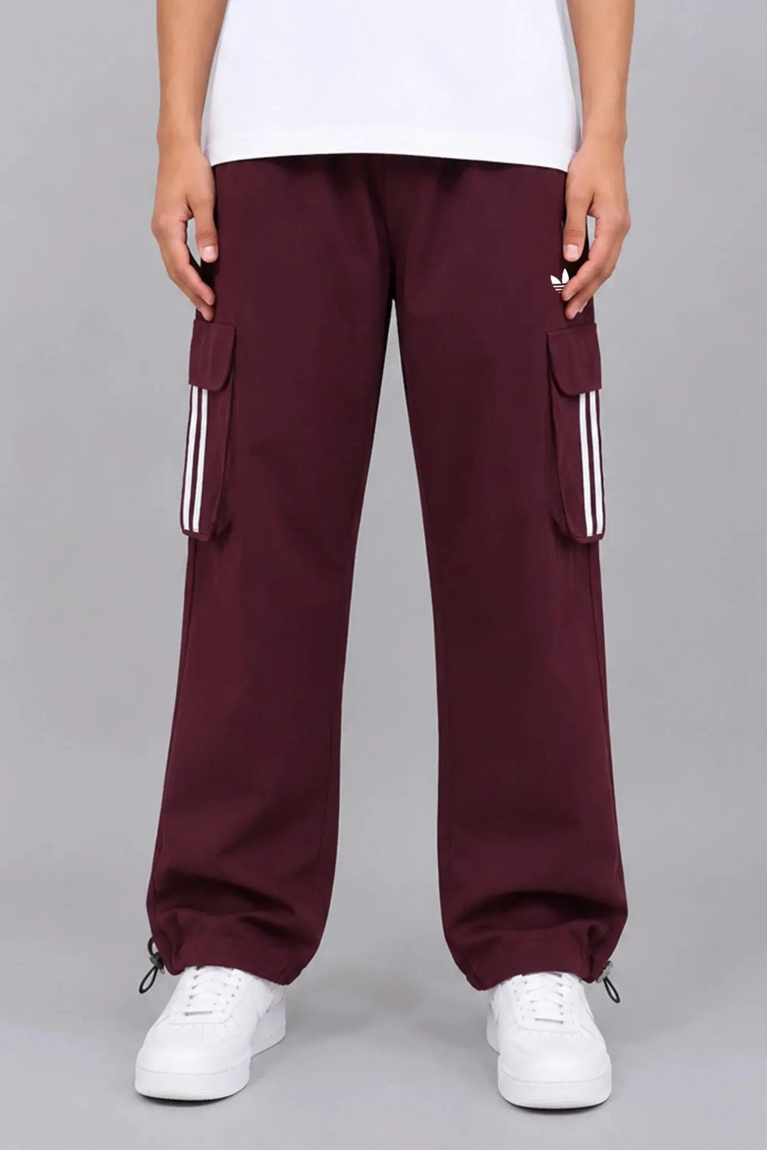 Mid-Rise Pocket Side Stripe Loose Bottom Trouser WEARO