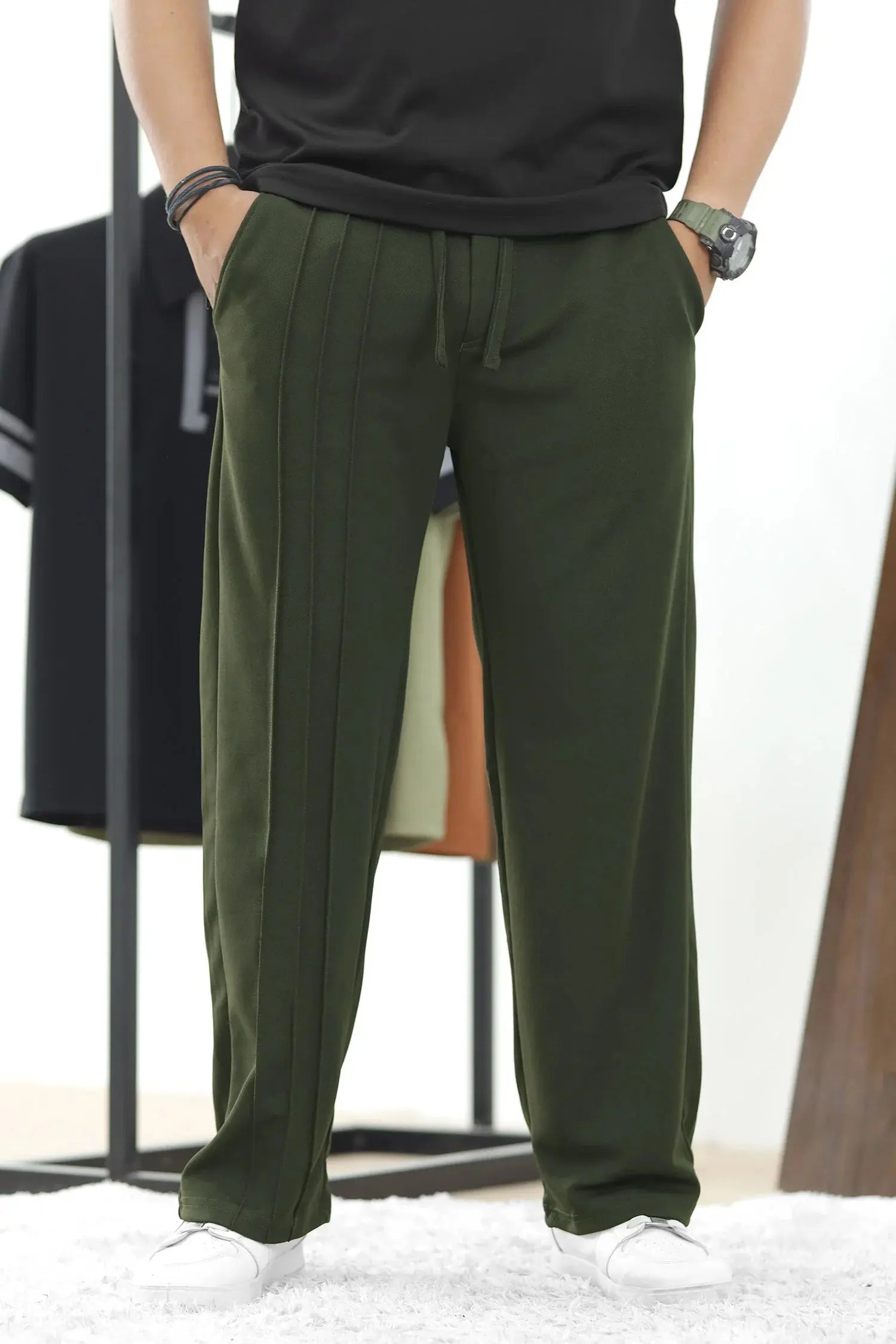 Wearo Side Tapes Loose Bottom Trouser WEARO