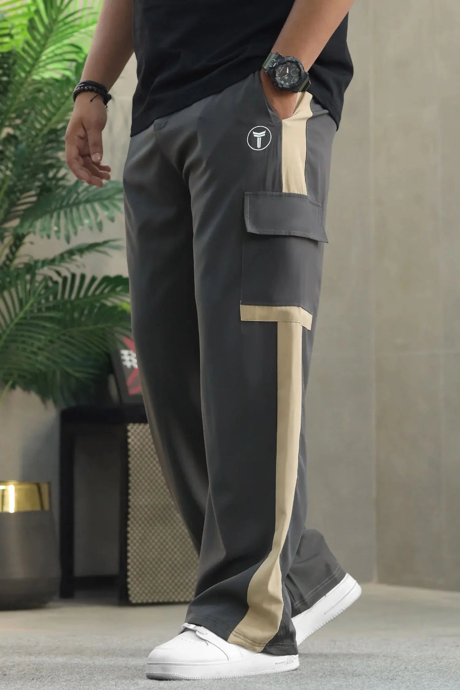 Wearo Series – Dual Tone Loose Bottom Trouser WEARO