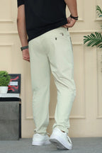 Wearo Comfort-Core Imported Slim-Fit Trouser in Beige WEARO