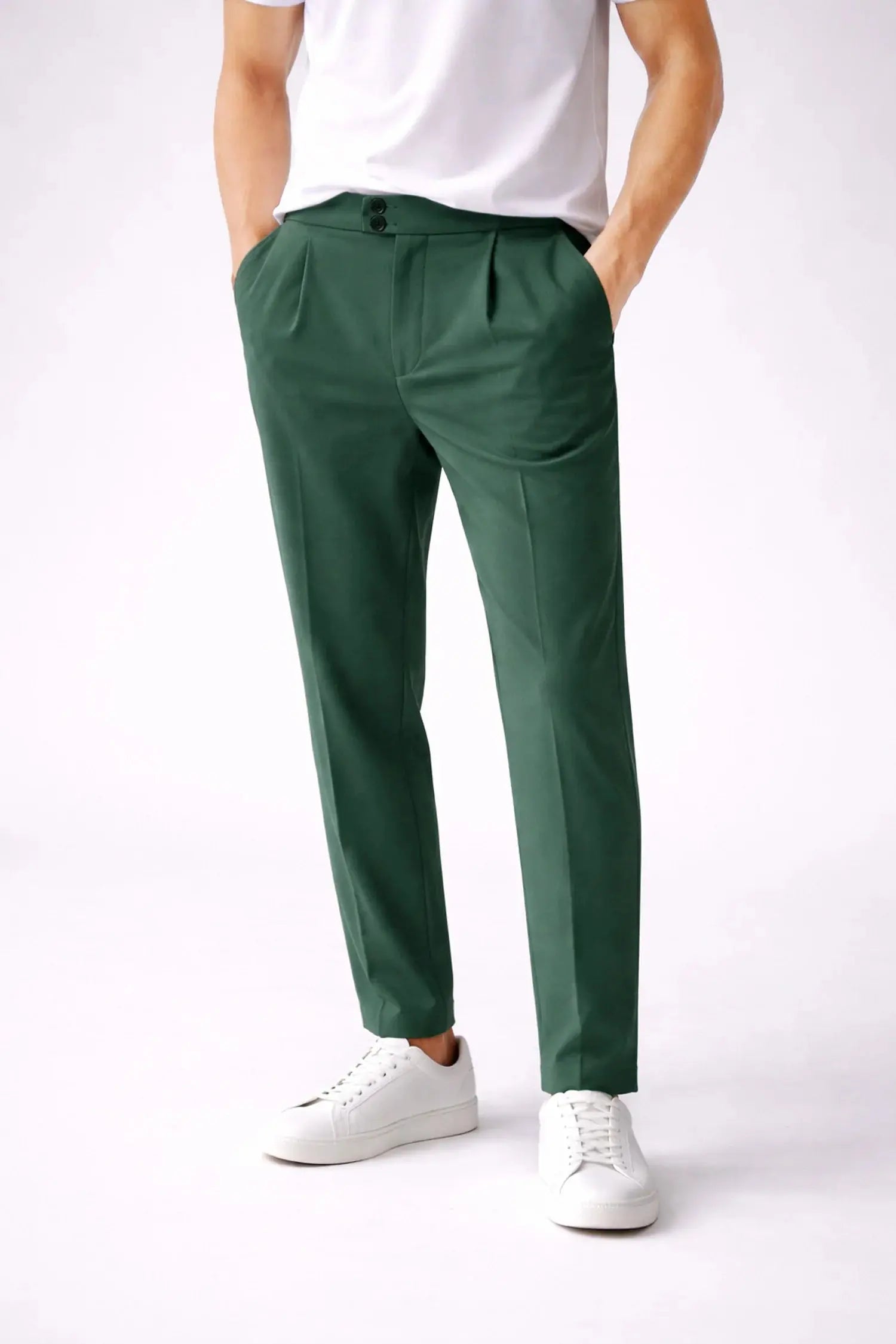 Double Buckle Closure Design Men's Imported Trouser WEARO