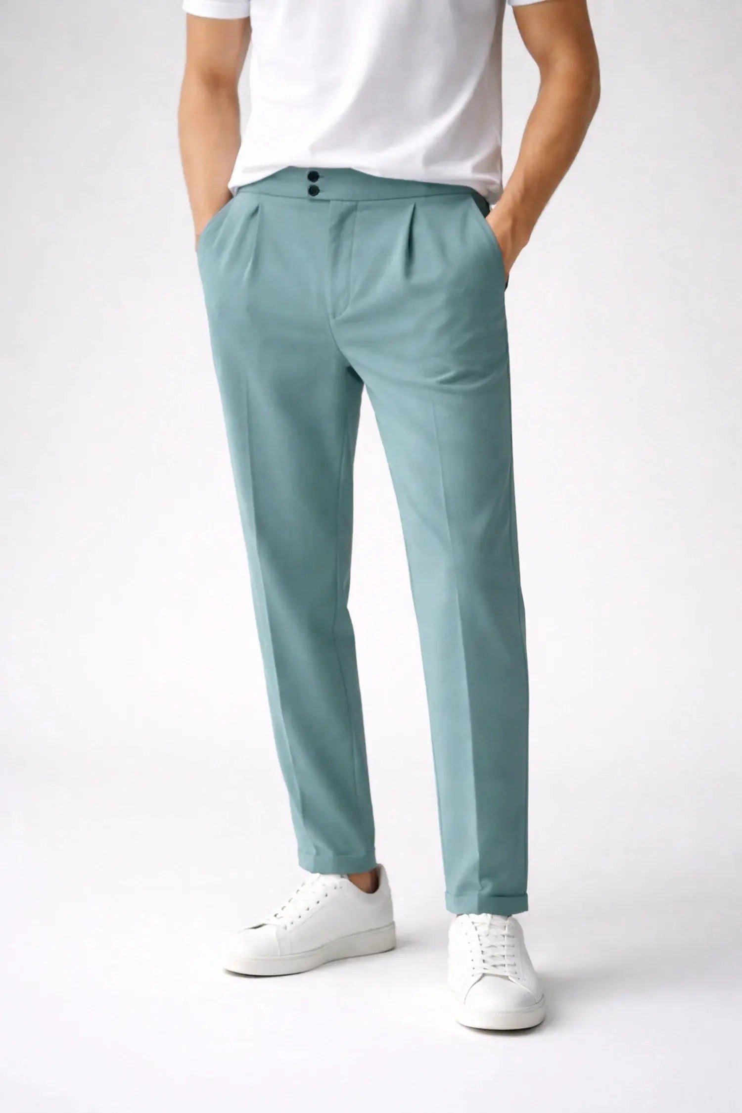 Double Buckle Closure Design Men's Imported Trouser WEARO